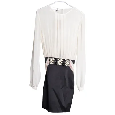 Kleid (Schwarz, Weiß) von Elisabetta Franchi Baumwolle, Elasthan, Polyester