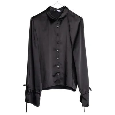 Shirt (Black) from Romy x NA-KD Acetate, Polyester