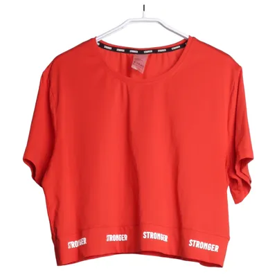 Träningstopp (Röd) från Stronger Elastan, Återvunnen polyester