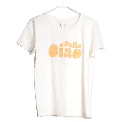 T-shirt (Beige, Orange) från JDY Återvunnen bomull