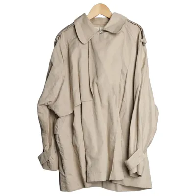 Coat (Beige) from Arket Cotton, Linen