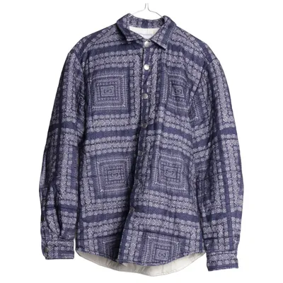 Skjorte (Blå, Hvid) fra Portuguese Flannel Bomuld, Polyester