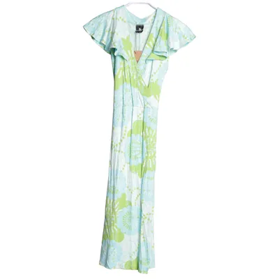 Omlottklänning (Blå, Grön, Vit) från Nanso Elastan, Viskos