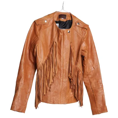 Läderjacka (Brun) från Pele Che Coco Skinn, Polyester