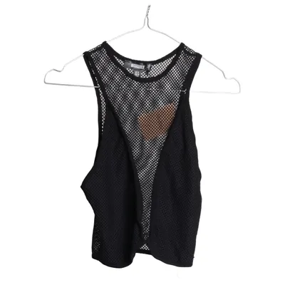 Sport tanktop (Zwart) van Missguided Elastaan, Polyester, Viscose