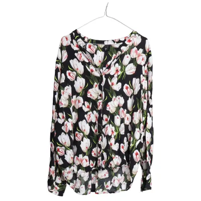 Blouse (Black, Multicolored) from Tippy Viscose