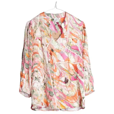 Bluse (Flerfarvet) fra 2-Biz Silke, Viscose