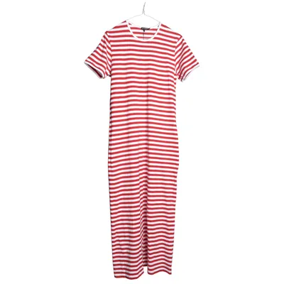 Långklänning (Röd, Vit) från Marimekko Bomull