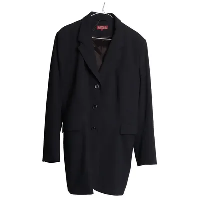 Kavaj (Svart) från L.O.G.G by H&M Elastan, Polyester, Ull