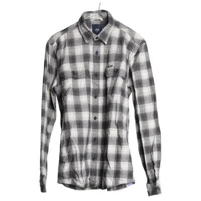 Flanellskjorta (Svart, Vit) från Lindbergh Bomull