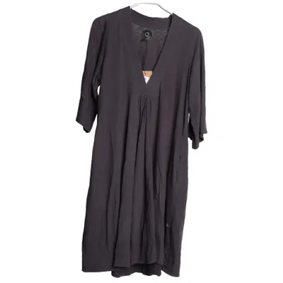 Dress (Gray) from Agencies Turquoise Cotton