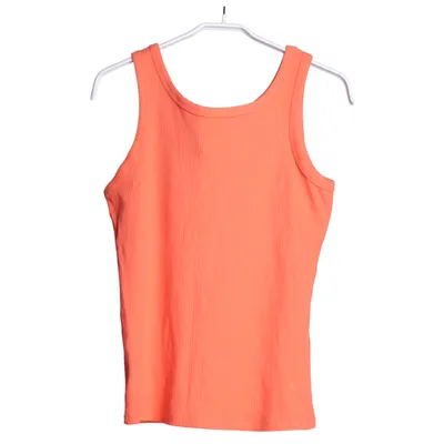 Linne (Orange) från Kaffe Bomull, Elastan