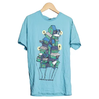 T-shirt (Blauw) van Björkvin Katoen