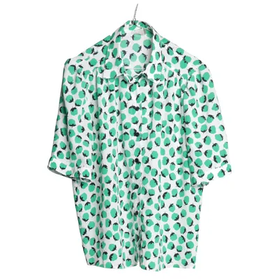 Short sleeve shirt (White, Green, Multicolored) from Frankenwälder