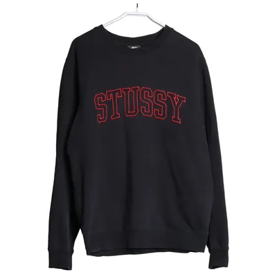 Collegetröja (Svart) från Stüssy Bomull, Polyester