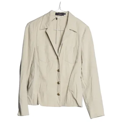 Jacka (Beige) från Prêt à Porter Bomull, Elastan, Polyester