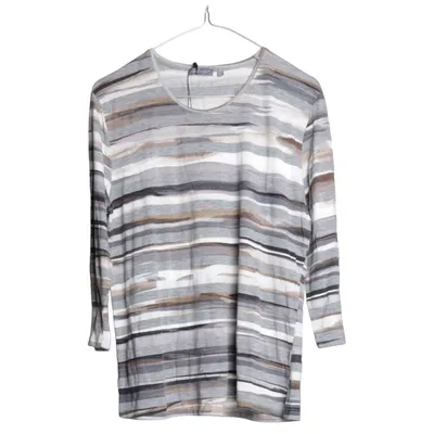 Långärmad t-shirt (Grå, Flerfärgad) från Marinello Viskos