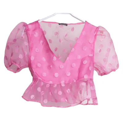 Peplumtopp (Rosa) från Miss Selfridge Polyester