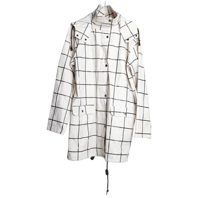 Regnkappa (Vit, Svart) från MasCara Polyester, Polyuretan