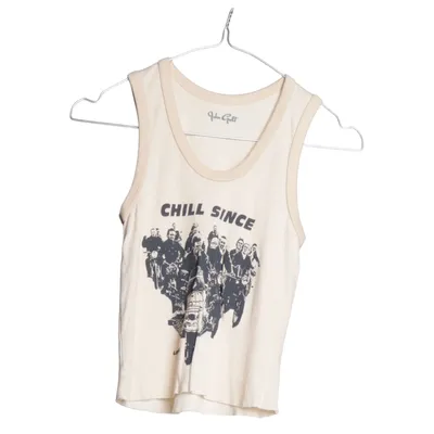 Tanktop  (Beige) fra John Galt Bomuld, Viscose