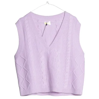 Pull sans manches (Violet) de From Future Cachemire