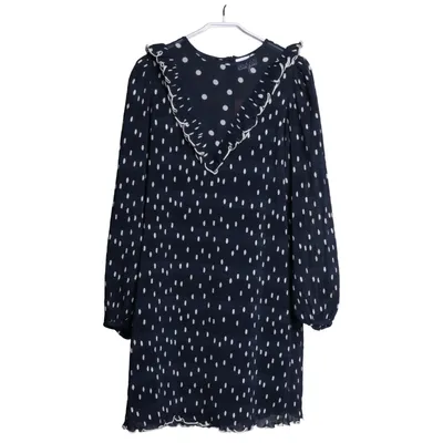 Dress (Blue, White) from Ganni Polyester