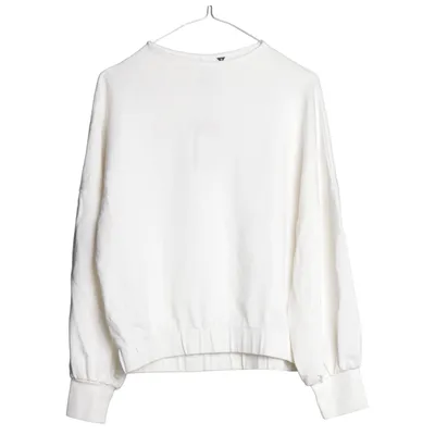 Collegetröja (Vit) från Visual Clothing Project Elastan, Polyester, Viskos
