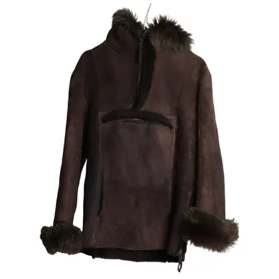 Shearlingjacka (Brun) från Ver de Terre Päls, Skinn
