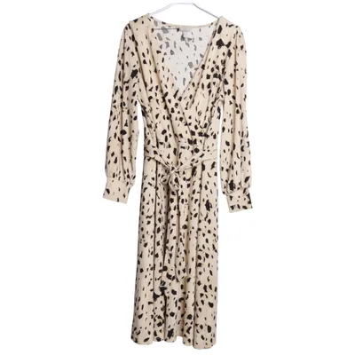 Klänning (Beige, Flerfärgad) från H&M Modern Classic Polyester, Elastan