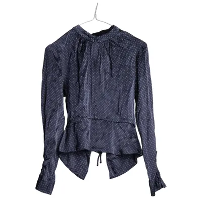 Blus (Blå, Vit) från Ganni Viskos