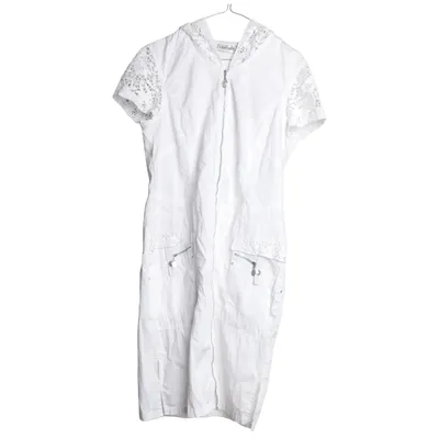 Dress (White) from Lafei Nier Cotton, Elastane