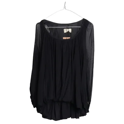 Bluse (Sort) fra Rützou Elastan, Nylon, Silke