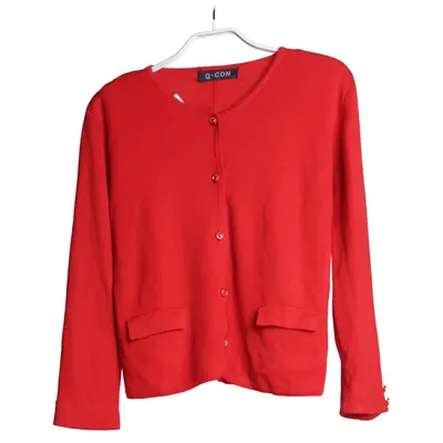 Cardigan (Red) from Q-Con Acrylic, Wool