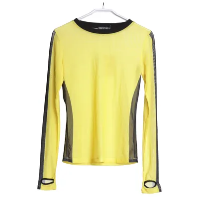 Lange mouwen shirt (Geel, Zwart) van Current Mood Elastaan, Polyester