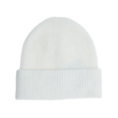 Beanie (Wit) van Mohere Mohair, Nylon, Wol