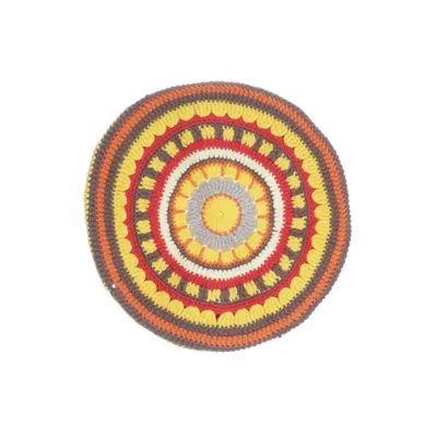 Beret (Yellow, Orange, Multicolored) from Damson Madder Cotton, Acrylic