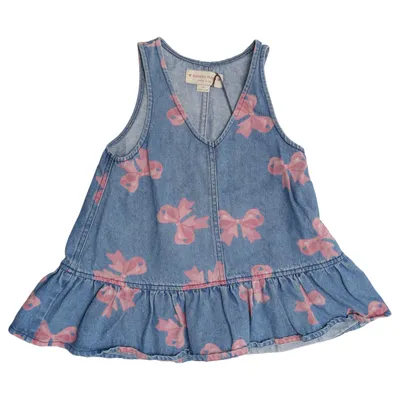 Jeanskleid (Blau, Pink) von Konges Sløjd Bio-Baumwolle