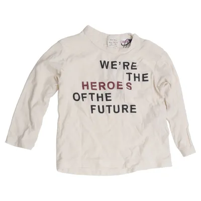 Långärmad t-shirt (Beige) från Zara Baby Bomull, Polyester