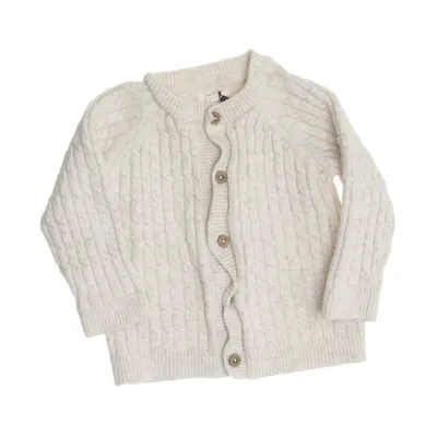 Kofta (Beige) från Newbie by KappAhl Bomull, Ull