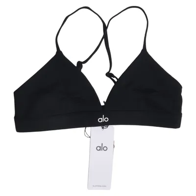 Sports bra (Black) from Alo Yoga Elastane, Polyamide, Polyester