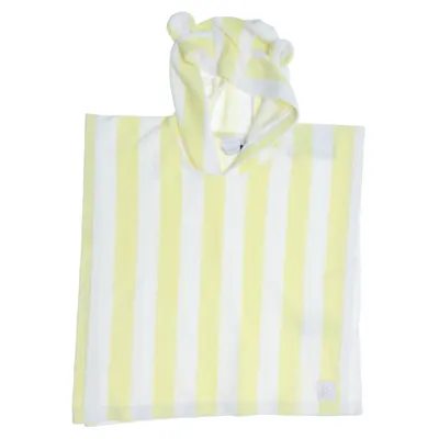 Badcape (Gul, Vit) från Kuling x Kenza Bomull, Polyester