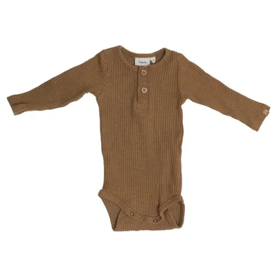 Body (Brun) från Lil'Atelier Elastan, Ekologisk bomull
