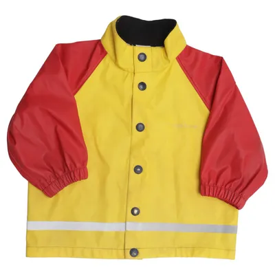 Rain jacket (Yellow, Red, Multicolored) from Polarn O. Pyret Polyester, Polyurethane