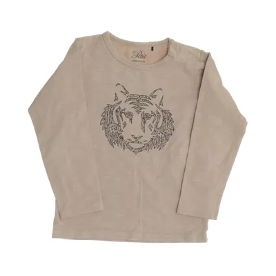 Långärmad t-shirt (Brun, Flerfärgad) från Petit by Sofie Schnoor Bomull, Elastan