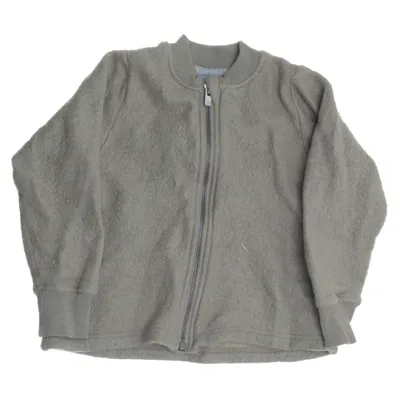 Cardigan (Beige) van Dilling Organisch katoen, Merinowol