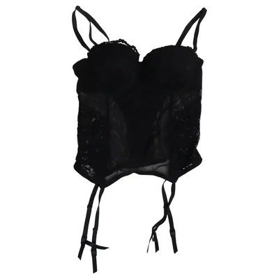 Bustier (Svart) från H&M Elastan, Polyamid, Polyester