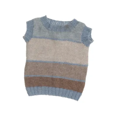 Slipover (Brun, Beige, Blå)