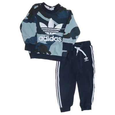 Mjukisset (Blå, Flerfärgad) från Adidas Elastan, Återvunnen bomull, Återvunnen polyester