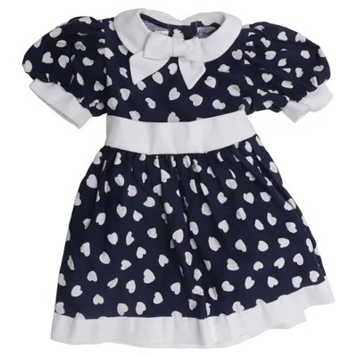 Jurk (Blauw, Wit) van Minouche Katoen