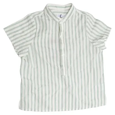 Top (Grün, Weiß) von Livly Baumwolle, Polyester